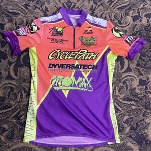 Vtg 90s Aussie Melrose Cycling Jersey Purple Mens Size M